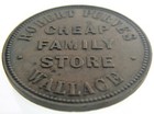 Vintage Robert Purves Merchant Token Cheap Family Store Wallace Nova Scotia P391