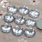 Clear Acrylic Rhinestone Round Facet Flatback Cabonchon Diy Decoration Art Craft