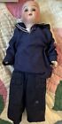 Antique German Bisque 8    Rechnagel Rare Small  Estate Find  All Orig Boy Doll