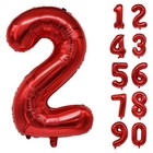 Number Balloons Birthday Red 32    Helium Giant Foil Large Birthday Age Party Uk