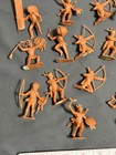 Lot Vtg Marx Comanche Pass Western Playset Indian Toy Plastic Horse Totem Apache