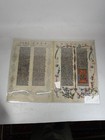 Wenceslas Bible Facsimile Illuminated Manuscript Leaf Framed Medieval Art