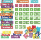 Eamay Monthly Calendar Pocket Chart  71 Cards  Kids Home classroom Learning