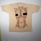 Vintage The Athletic Supporter Boob Nude Woman Shirt Mens Size Xl 1984 Grunge