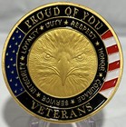   50 Pieces    thank You Veteran For Your Service   military Challenge Coin Honoring