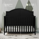 Wilfred 5-in-1 Convertible Crib  black      Greenguard Gold Certified  Converts To
