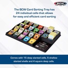 Bcw Card Sorting Tray 24 Cells For Trading Card Sorting Organization