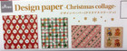 Christmas Collage 4 Size Design Paper Japan Daiso Bear Snowman 16 Sheets