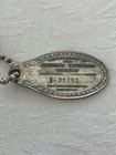Vintage Travelers Insurance Tag   I-39202 Identification Numbers Metal Keychain
