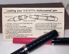 Vintage No Nonsence Wide Mini Kit Pink And Black Sheaffer Calligraphy Pen Set