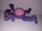    handmade Crochet Koala Bear Plush Stuffed Animal Doll Purple Pink 12 