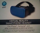 Onn Virtual Reality Smartphone Headset Blue Ages 14  For Iphone  Samsung Other