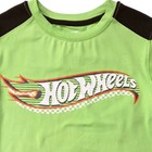 Boys Black   Green Hot Wheels Race Car T-shirt   Shorts Outfit Set