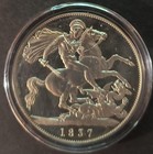 Great Britain William Iv Silver Fantasy Crown Dated 1837