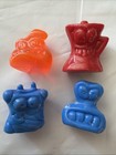 4 Vintage Gogo s Crazy Bones Figures Lot 90s 2000s Collectible Toy Figurine