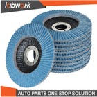 Labwork 100pcs 4-1 2     7 8  40 Grit Premium Zirconia Flap Disc Sanding Grinding