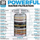 2 Pcs 20 Stage Universal Shower Head Filter For Hard Water Chrome Purifier  Tape