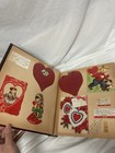 Vtg 1954 Scrapbook Album 31 Page 100  Valentine Easter Christmas Ephemera Lot