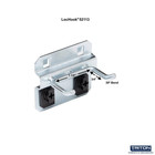 1 In  Double Rod 30 Degree Bend 3 16 In  Dia Zinc Plated Steel Pegboard Hook  5-