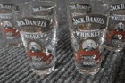  6  Jack Daniels Glass Shot Glasses 150th Anniversary No 7 2002 Legends Series