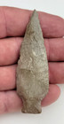 2 9375  Gray brown Chert Table Rock Point   Knife - North-central Ohio Artifact