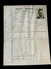 Rare Wwi American Ambulance Field Service Named Visor W  Original Document