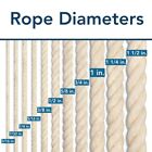 Cotton Rope 100  Natural Twisted Decorative Crafts Arts Pet Toy Diy 3 16 To 1 5 