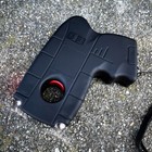 Dzs 10 Million Volt Rechargeable Pistol Grip Stun Gun W  Led Light   Safety Pin