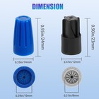 30pcs Waterproof Wire Electrical Connectors 22awg-12awg  Blue   Black 