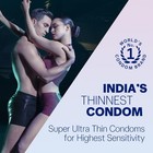 Durex Invisible Super Ultra Thin Condoms For Men - 10 Count - Packaging May Vary