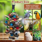 Large Parrot Toys For Macaw Toys Large Bird Toys Cockatoo Toys Natural Wooden