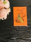 Vintage Japanese Tin Trinket Box Metal Hand Painted Geisha 5   