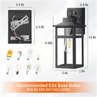 Porch Light Dusk To Dawn Outdoor Exterior Wall Light Fixtures Garage Wall Sconce
