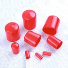 Pvc Vinyl Rubber Round End Cap Thread Cover Rod Bar Screws Plastic Tube Protect