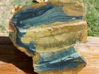 Tcr Blue Mountain Jasper  rough Slab  357g - Colorful Orbs   Streamers    Oregon