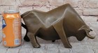 Modern Art Abstract Bull Bronze Figurine Botero Statue Sculpture Figurine Decor
