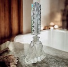Elegant Art Deco Signed Czech Clear Crystal Perfume Bottle