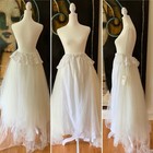 1950s Wedding Dress Made Skirt Or Strapless Dress - M - Vintage Tulle Skirt - S