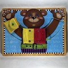 Melissa   Doug Basic Skills Puzzle Board Wooden Bear Educational Toy Incomplete