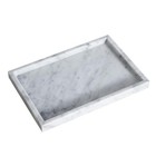 Large Bathroom Vanity Tray  Real Natural Marble Sink 11 8  X 7 8  X 1  White