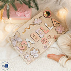 Personalized Name Puzzle Montessori  Gift Kids Baby Toddlers  Educational Toy