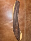 Vintage Australian Aboriginal Wooden Boomerang Hand Carved  Outback  11 5   x2 25   