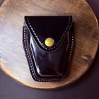 Safariland 190h Handcuff Case Duty Pouch Hi-gloss Leather Brass Snap