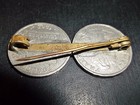 Original Ww1 Ww2 French Silver Coins Made Pin Badge Insignia Italian War Axe