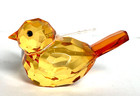 Ganz Crystal Expressions 2-tone Orange yellow Bird Figurine Acrylic 2 1 2  X2 