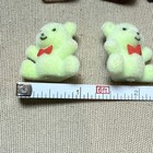 Vintage Miniature Flocked Animal Figurine Lot Of 12 Bears Bunnies Fuzzy Figures
