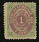 Travelstamps  Danish West Indies Stamps Scott  5e - 14 X 13 1 2 - Mint Mogh