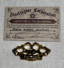 Starlingear Brass Reaper Knuckles Bead pendent W  Certificate Card  Monkey Edge