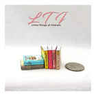 6 Pc Kitchen Cookbooks Miniature Dollhouse 1 12 Scale Books Prop Faux Bookshelf
