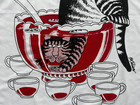 Vintage 70s Apron Kliban Cat In Punchbowl Cheers Vg  Condition